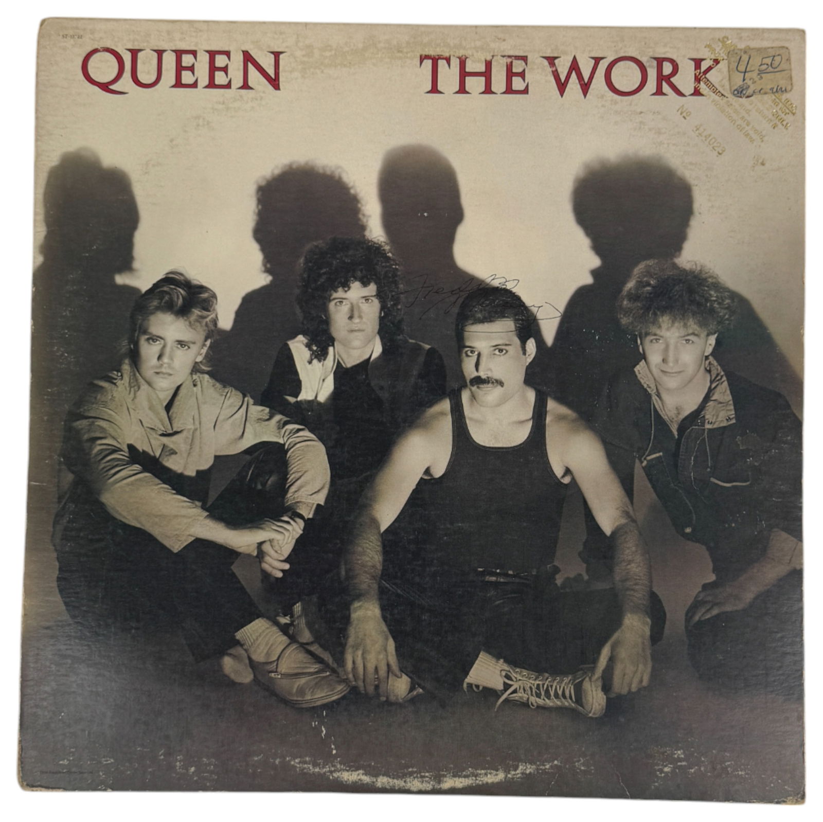 Queen The Works Signed by Freddie Mercury – Rare Vinyl LP Collectible (1 of 3)
