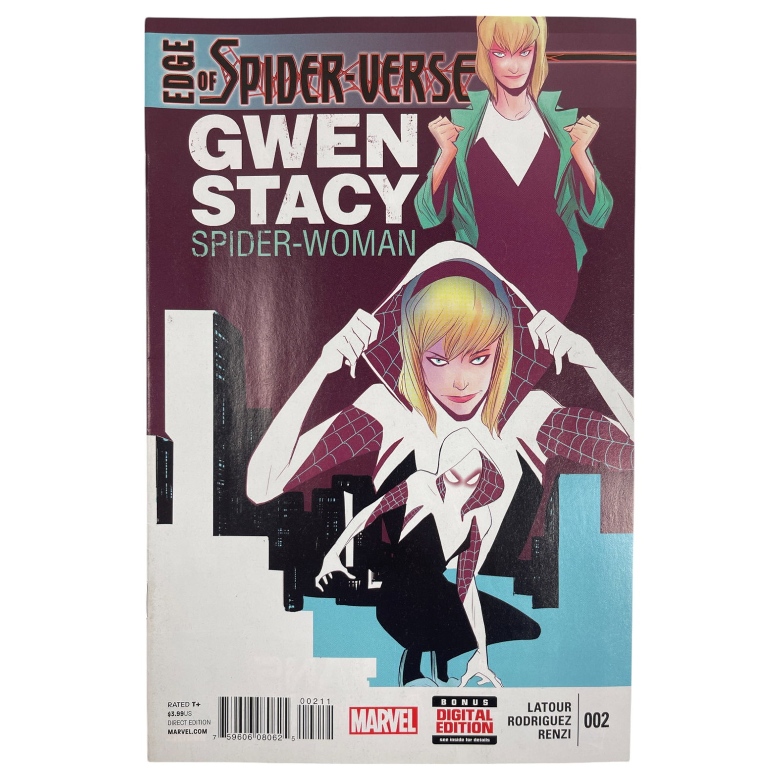 EDGE OF SPIDER-VERSE #2 Marvel 1st SPIDER-GWEN 1st Print 2014: EDGE OF SPIDER-VERSE #2 Marvel 1st SPIDER-GWEN 1st Print 2014