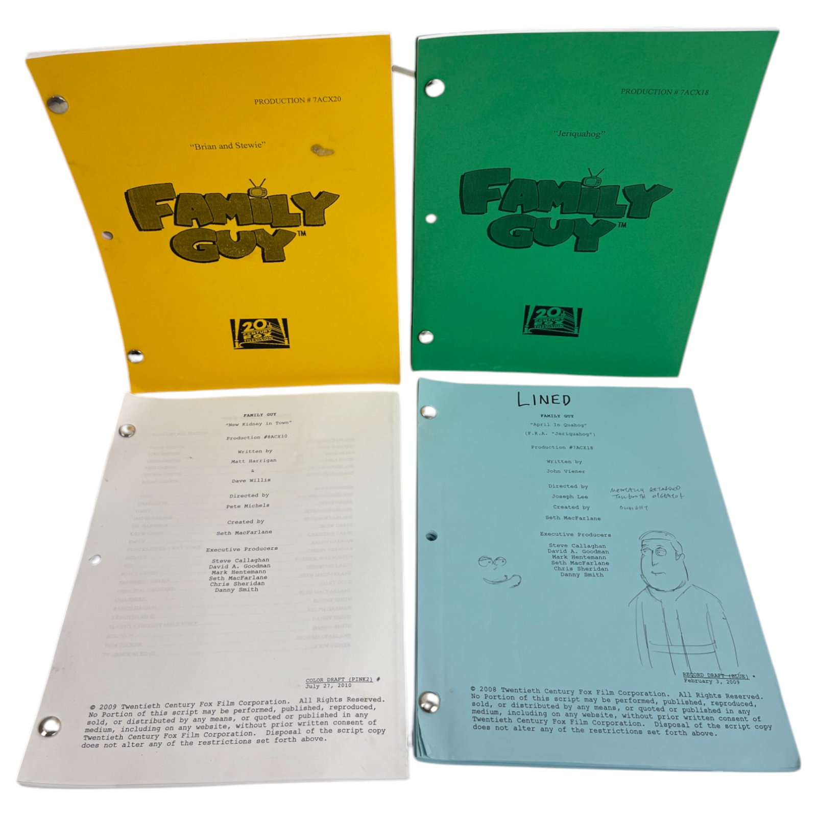Family Guy Script Collection Lot: Family Guy Script Collection Lot