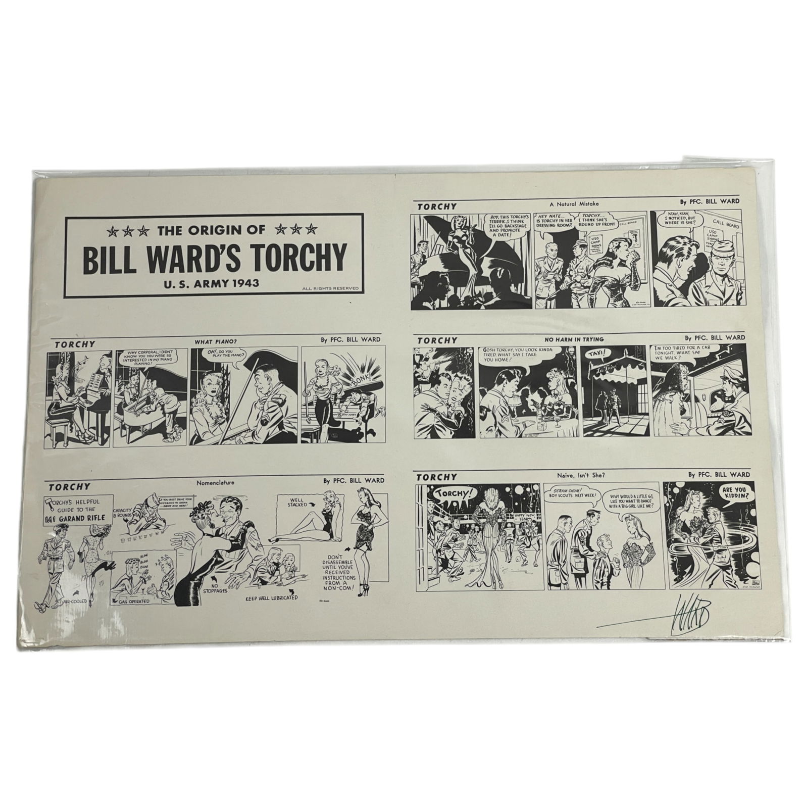 Bill Ward's Torchy Original 1943 Comic Strip (1 of 4)