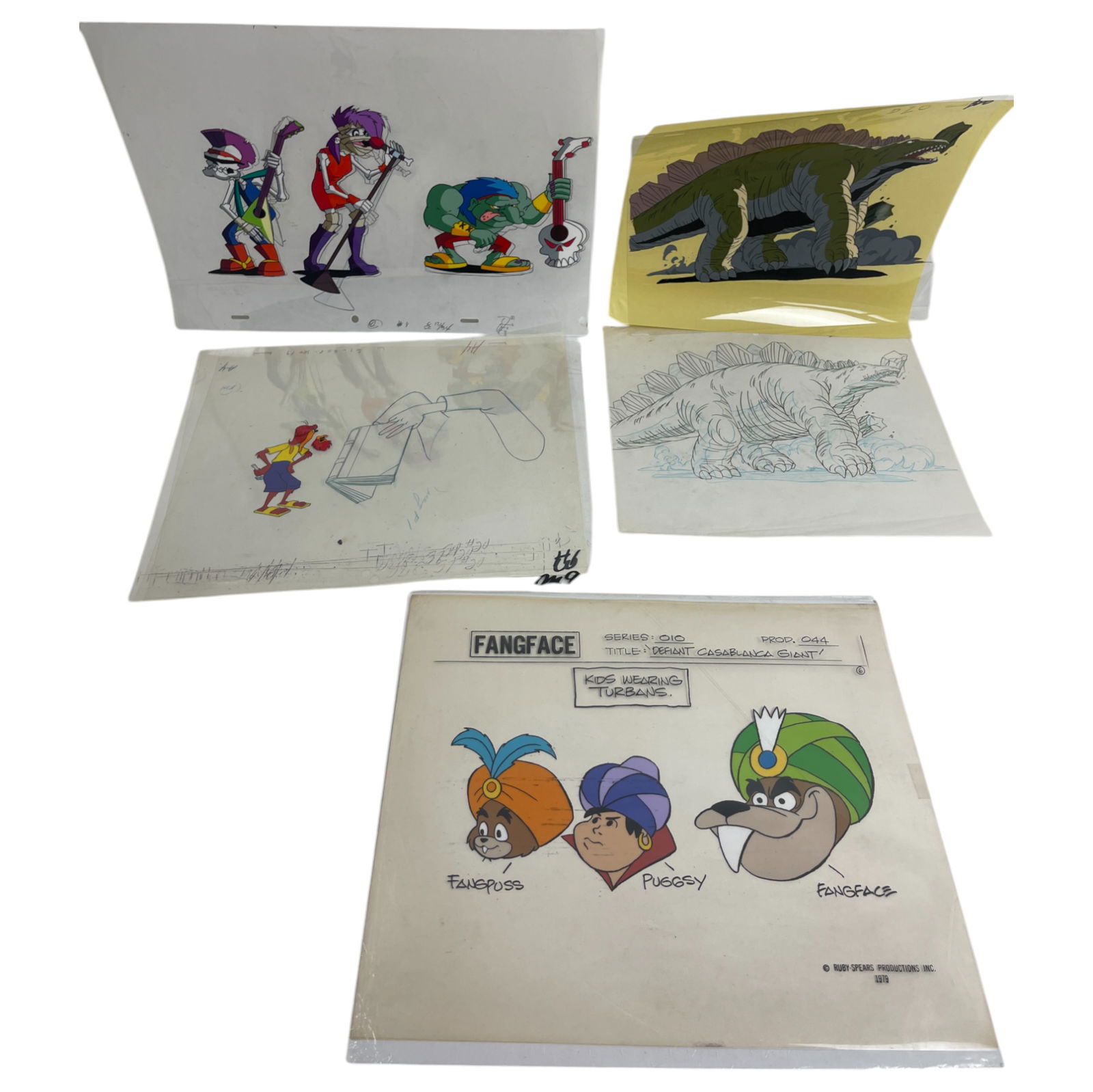 VINTAGE ANIMATION CEL CARTOON LOT OF 4 (1 of 6)