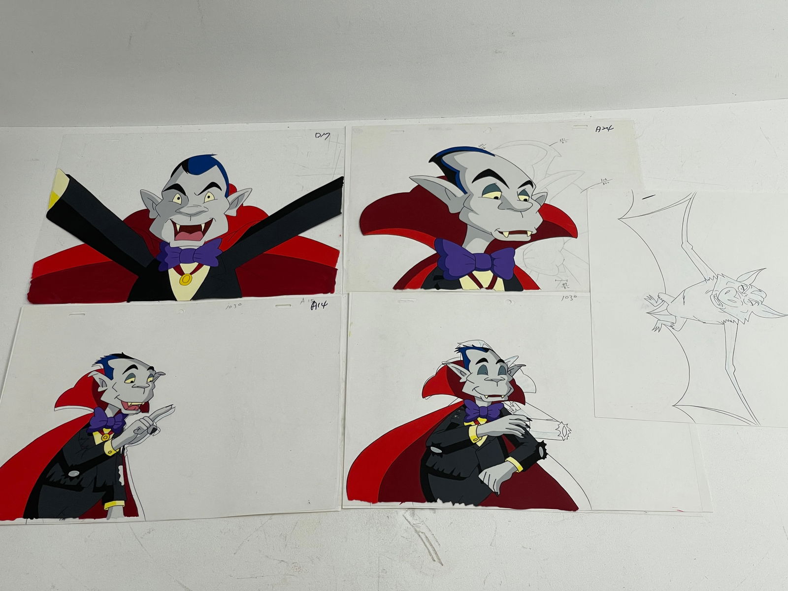 VINTAGE ANIMATION CEL CARTOON LOT OF 4 (1 of 4)