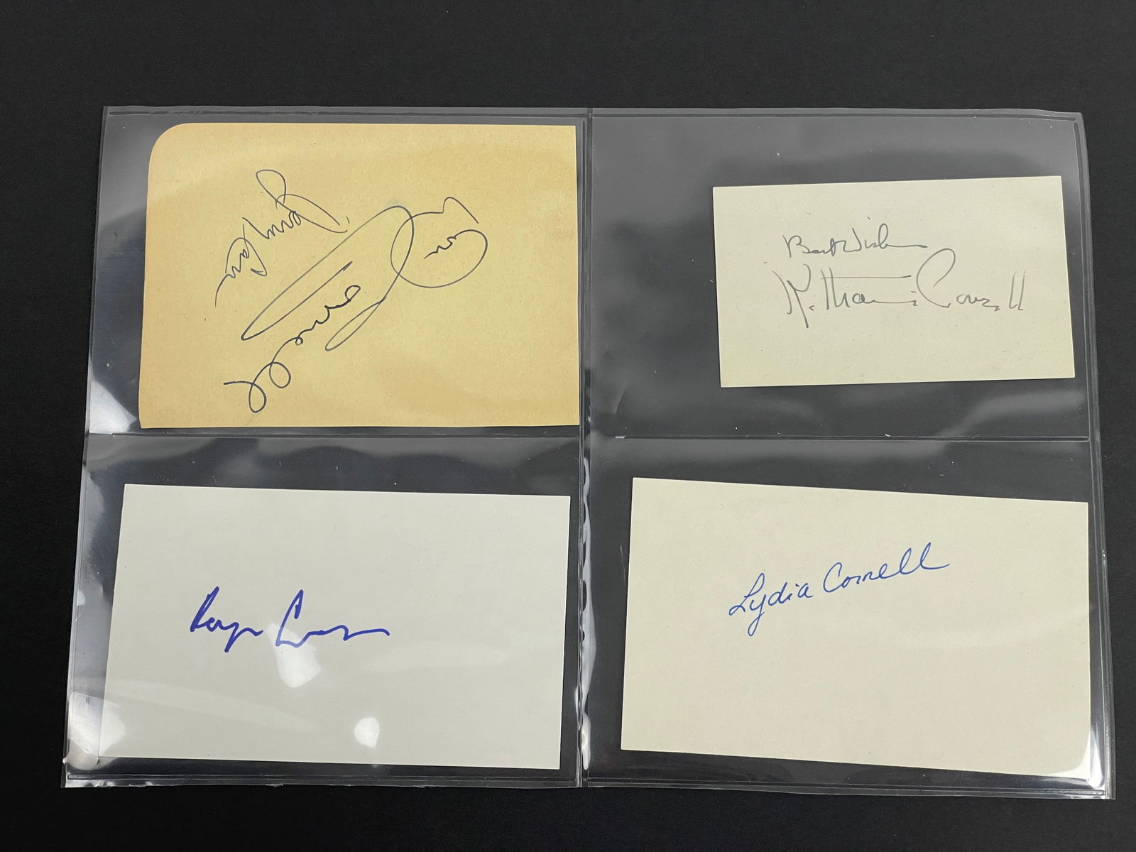 Katharine Cornell Roger Corman & Lydia Cornell Cut Signatures (1 of 4)