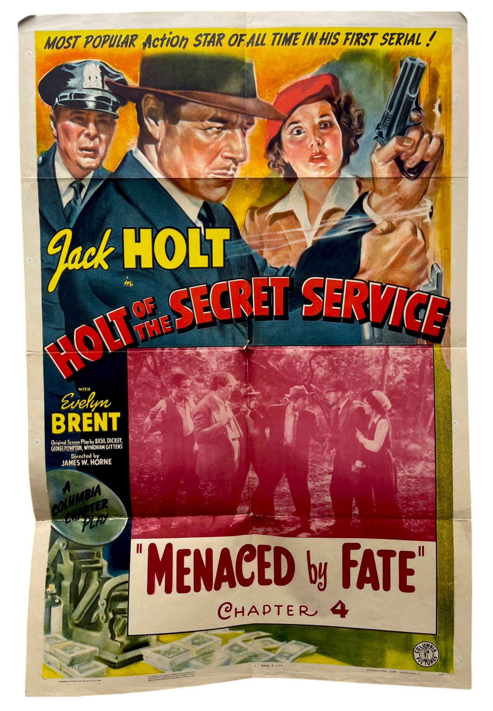 Holt of the Secret Service 1941 Original Movie Poster: Holt of the Secret Service 1941 Original Movie Poster. 27" x 40".