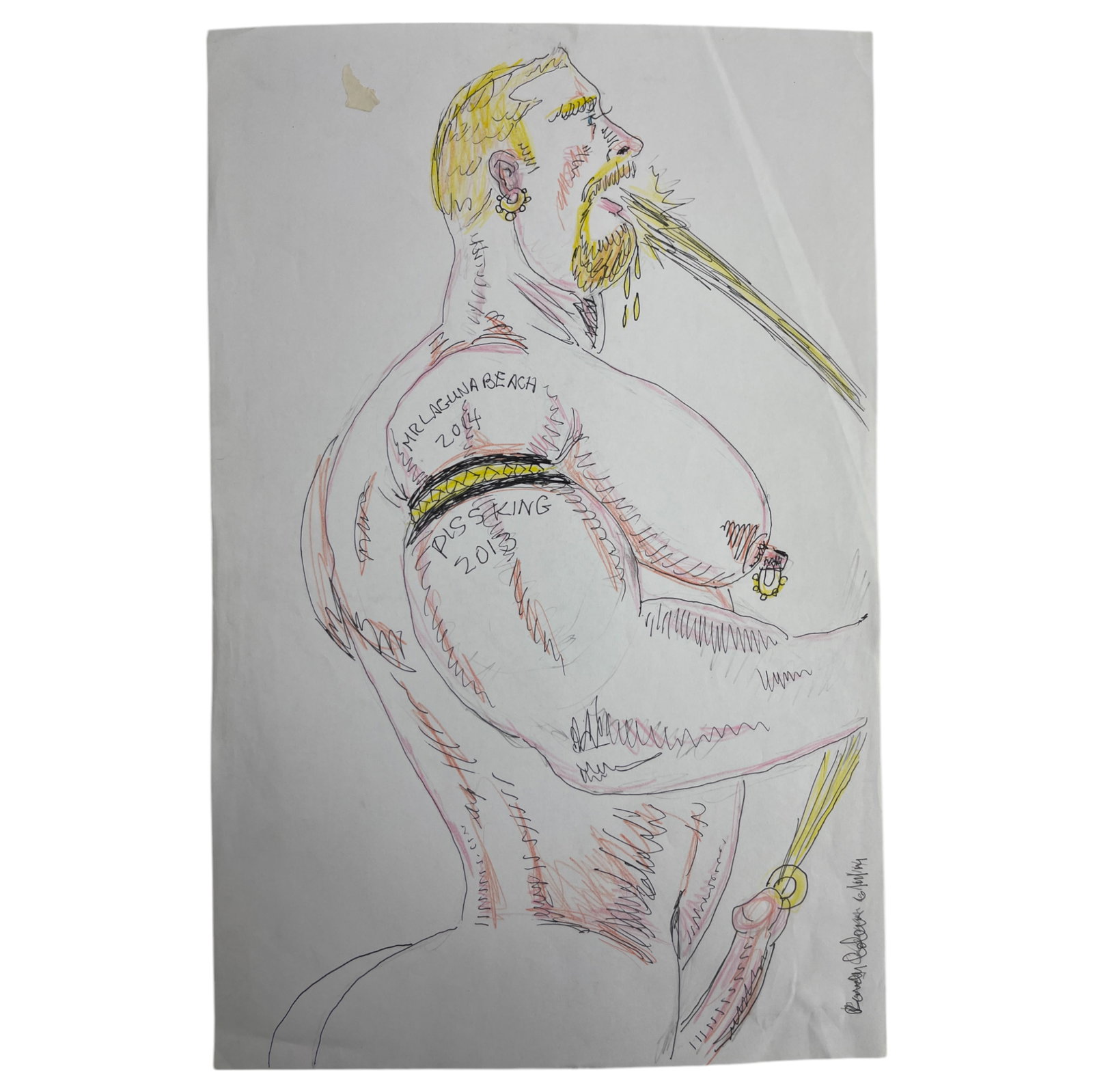 Randy Coleman Signed Gay Male Interest Drawing Illustration Art Original Erotic Nude Adults Only: Original Randy Coleman Signed Gay Male Interest Hand Drawing Illustration Art Erotic Nude Adults Only. Signed and dated. Size 11 x 13 1/2 inches.Artist and San Francisco Bay Times Columnist Randy Cole
