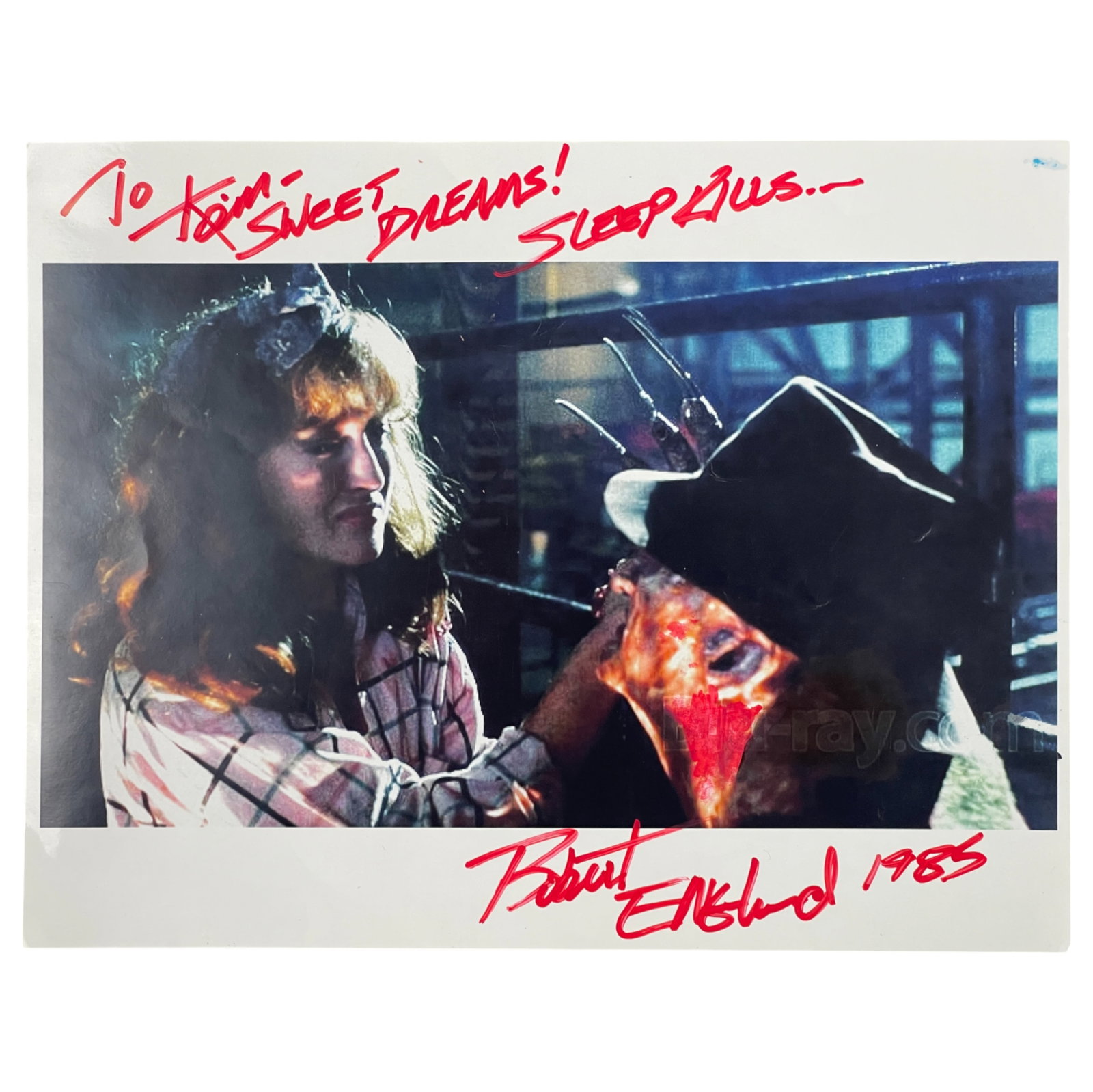 A Nightmare on Elm Street Freddy's Revenge Movie Signed by Robert Englund: A Nightmare on Elm Street Freddy's Revenge Movie Signed by Robert Englund