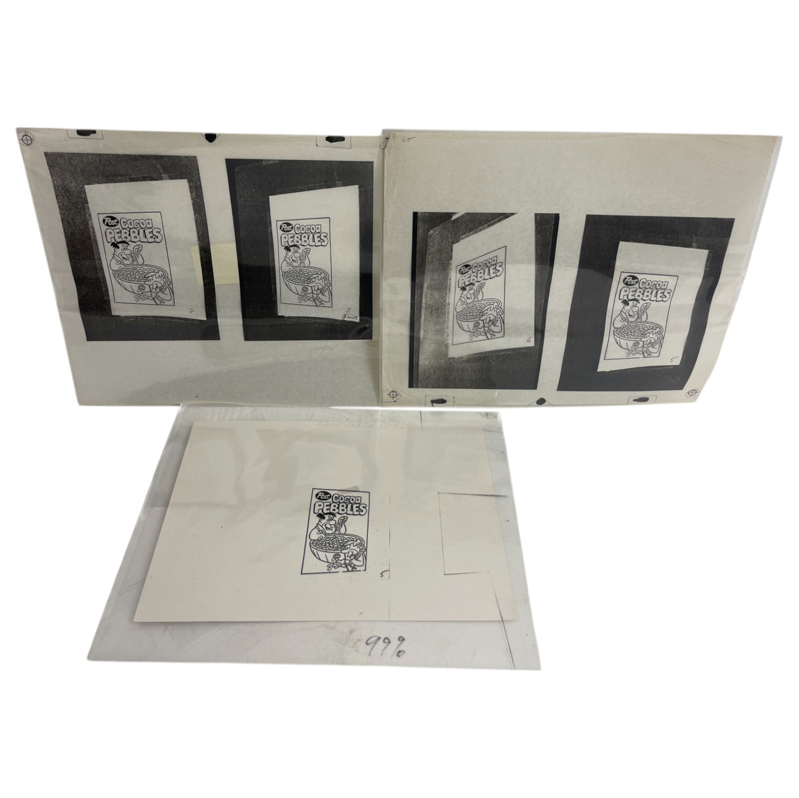 Vintage Rare Animation Ptoduction Art StoryBoard Flinstones Cel Lot of 3 (1 of 5)