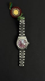 ROLEX Oyster Perpetual Datejust Mother of Pearl Diamond Dial Stainless Steel Watch