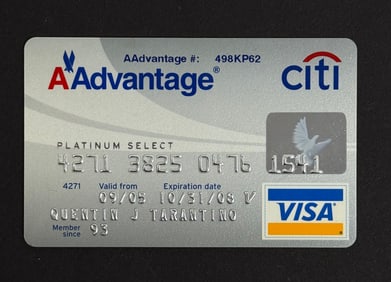 Quentin Tarantino American Citi Credit Card