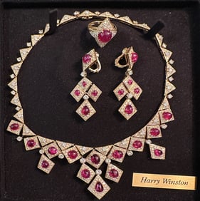 Harry Winston Diamond & Ruby 3-Pc. Necklace Suite