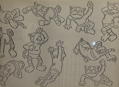 Fritz the Cat 1970 Original Hand Drawn Animation Cel with COA