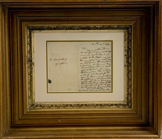 1833 Lewis Cass Secretary of War Hand Written and Signed Letter