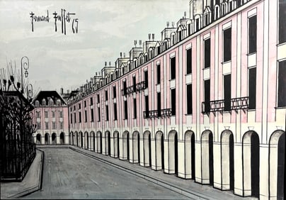 Bernard Buffet Oil on Canvas, Signed Upper Left, Dated 1965,