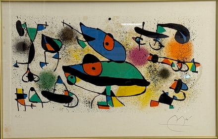 Joan Miro Original Lithograph Hand Signed and 'HC' Edition Signed