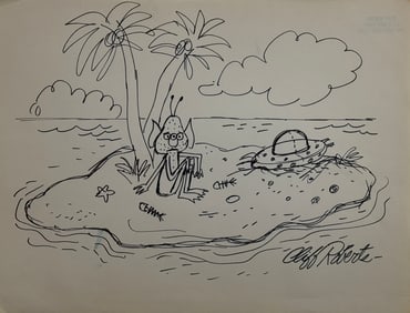 SESAME STREET Original Animation Storyboard Signed by Cliff Roberts