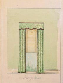 Frank Lloyd Wright Interior Design Architectural Drawing