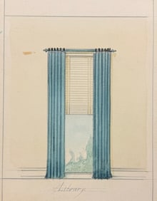 Frank Lloyd Wright Interior Design Architectural Drawing