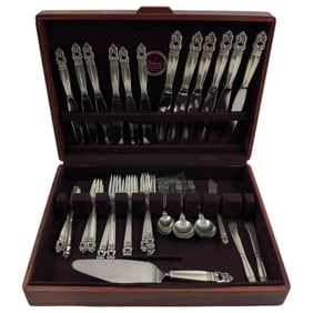 Royal danish Sterling Silver Flatware Set 38 Pieces