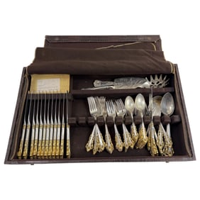 GORHAM Sterling Silver Flatware Set 75 Pieces