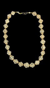 Ancient Rock Crystal Necklace, 100-300 A.D.