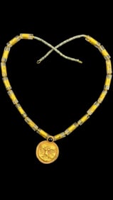 Ancient Roman 23K Gold Necklace, 1st-4th Century AD