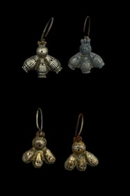 Byzantine-Roman Silver Earring Collection, 8th-9th Century AD