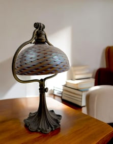 Tiffany Studios New York #569 Harp Desk Lamp Lamp Shade Unsigned