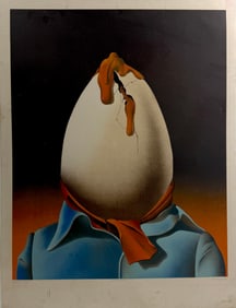 A limited-edition lithograph by Peter Mühldorfer, numbered 85/140, stamped