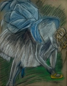 Edgar Degas, Pastel on Paper, Ballerina