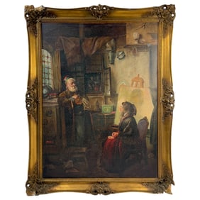 Fritz Wagner (German, 1896-1939) – Precious Heirloom Oil on Board, Signed Lower Left, Framed