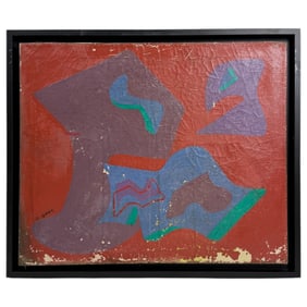 Arshile Gorky, Signed Oil Painting on Canvas, Framed