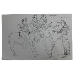 Randy Coleman Signed Gay Male Interest Drawing Illustration Art Original Erotic Nude Adults Only