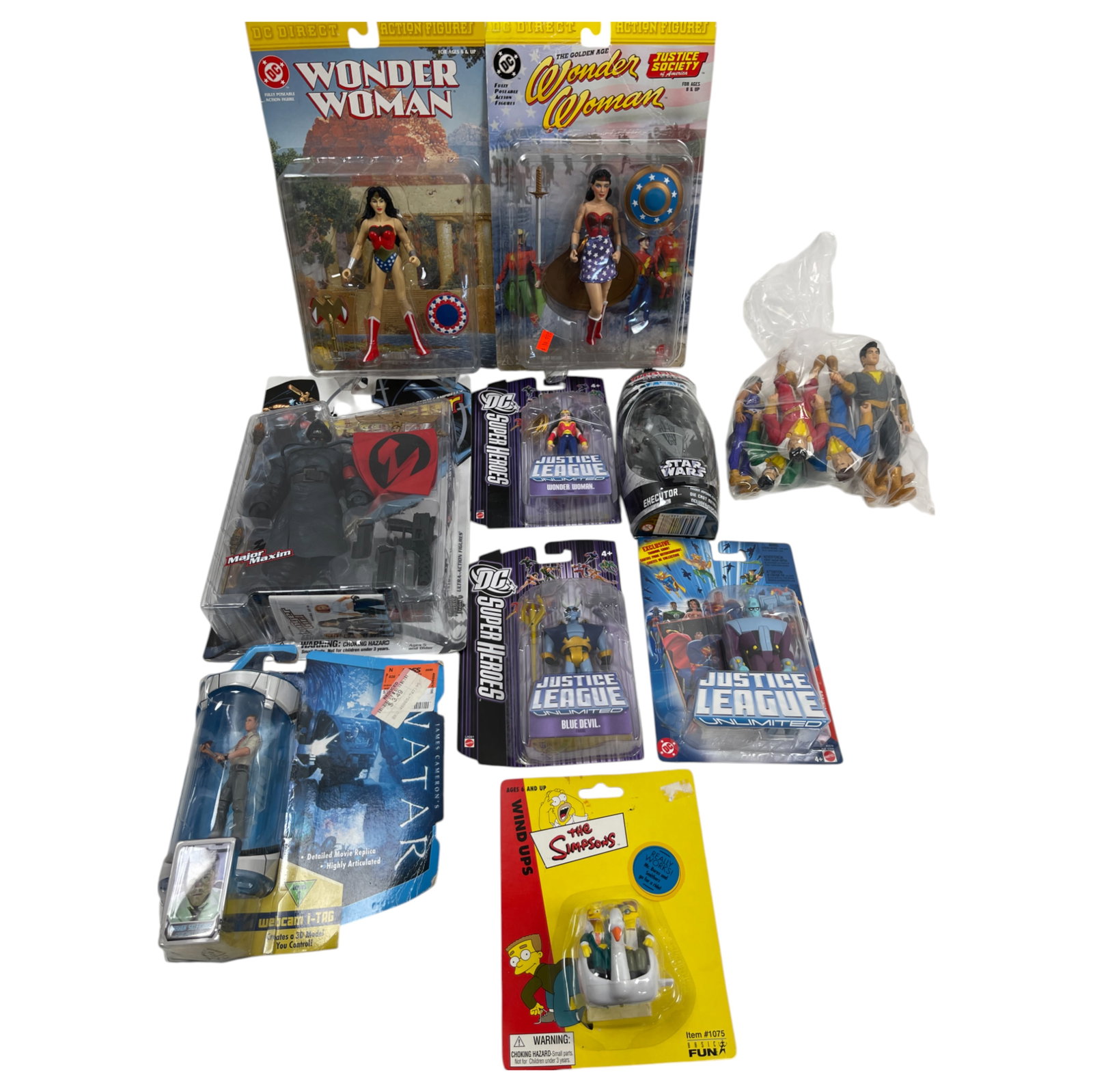 Vintage Star Wars and Batman, Wonder Woman Action Figures Toys Collection Lot: Vintage Star Wars and Batman, Wonder Woman Action Figures Toys Collection Lot