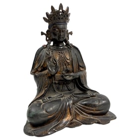 CHINESE BRONZE BUDDHA STATUE
