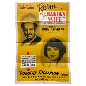 Original Movie Posters The Baker's Wife