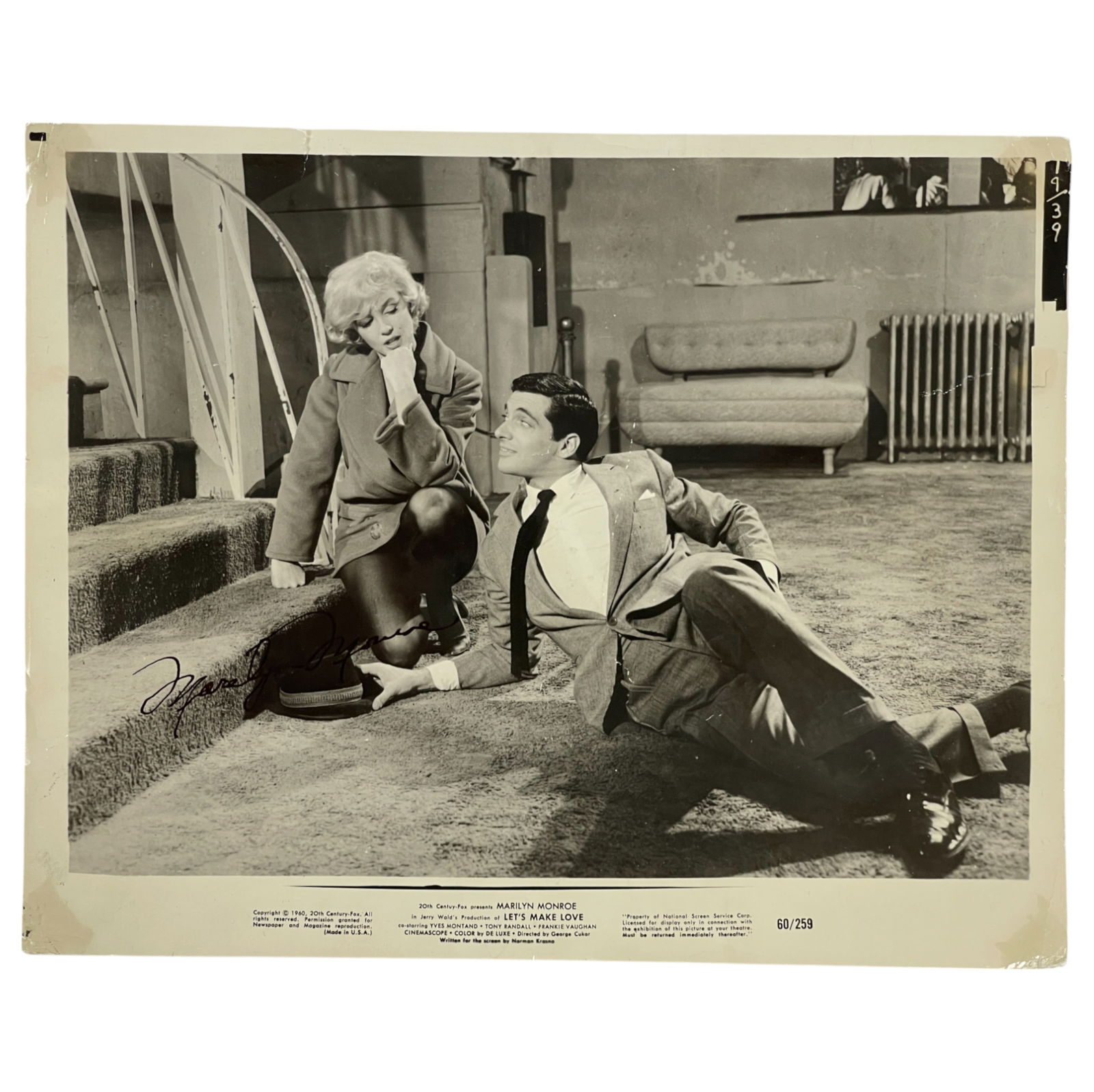 Marilyn Monroe "Let's Make Love" Signed Movie Photograph (1 of 4)