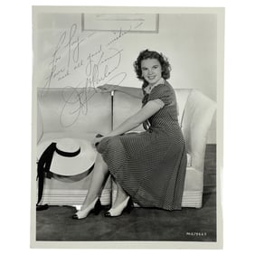Judy Garland 8" x 10" Signed Black and White Photograph
