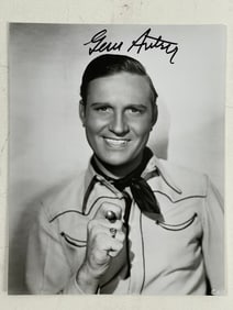 Gene Autry 8" x 10" Signed Black & White Photograph