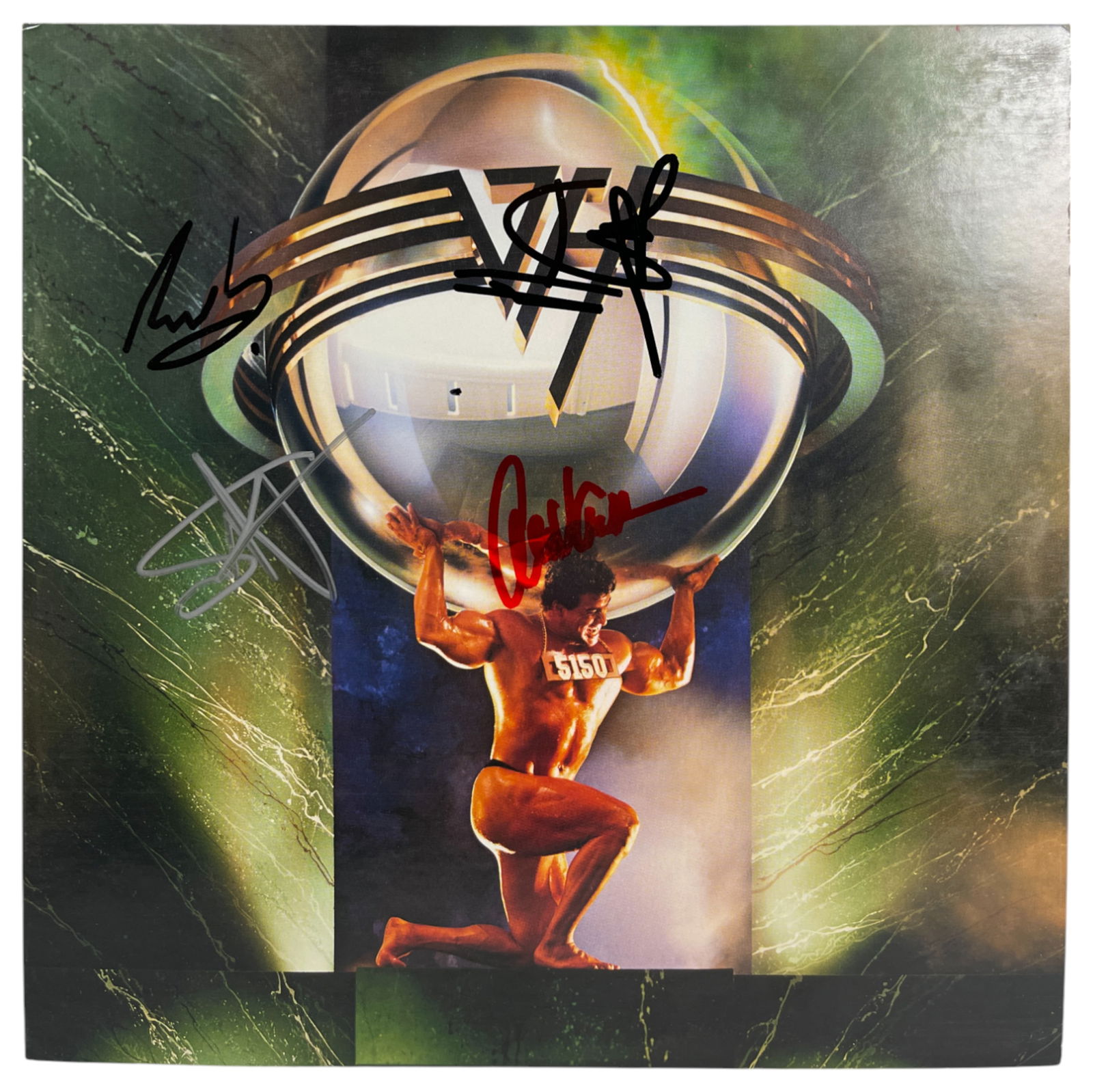 Van Halen 5150 Band Signed Vinyl Record LP (1 of 4)