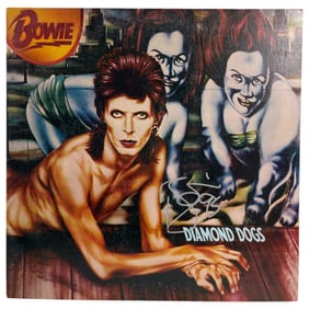 David Bowie Diamond Dogs Vinyl Album Signed by David Bowie