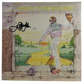 Elton John Goodbye Yellow Brick Road Signed Vinyl Record LP