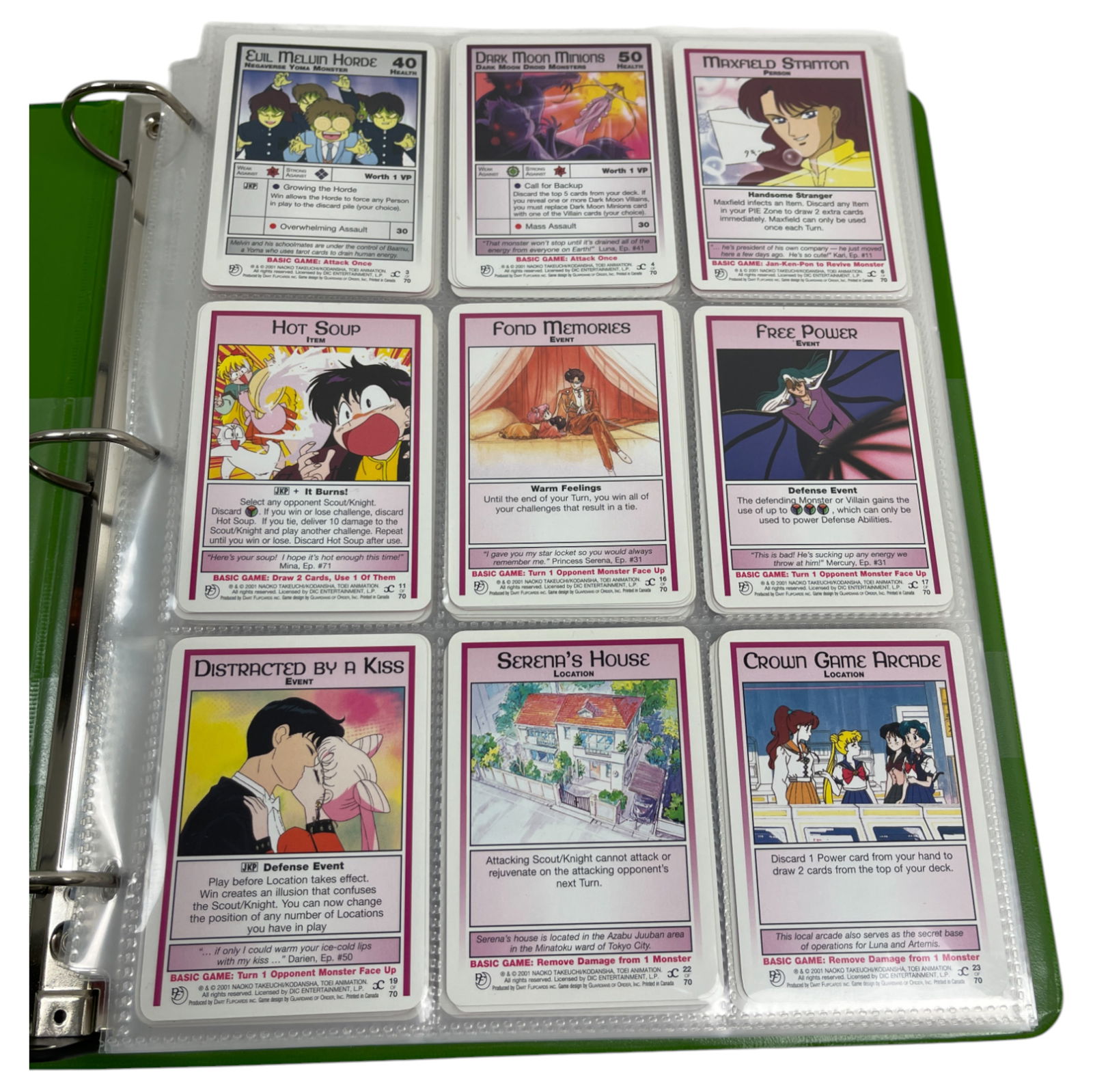 Sailor Moon Collectible Card Game Binder Collection Lot (1 of 9)