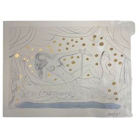 Salvador Dali - Nu Au Bain 1973 Pencil Signed Dali & E.A. (Artist's Proof)