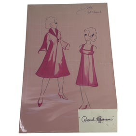 Dottie Act 1 Scene 1 "Personal Appearance" Hand Drawn Original Fashion Design Sketch