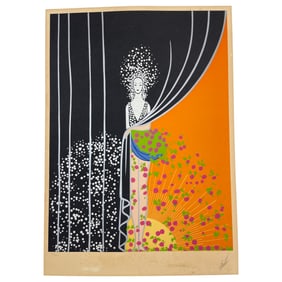 1975 Erte "Printemps" Hand Signed LE Artist's Proof Serigraph 14/260