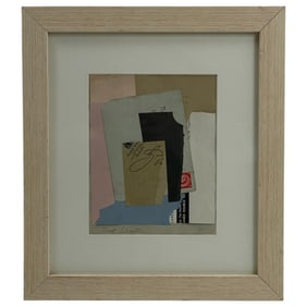 Kurt Schwitters - Mixed Media Collage Painting Signed and Dated