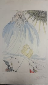 Salvador Dali - Moses Lithograph Pencil Signed and Numbered 241/250