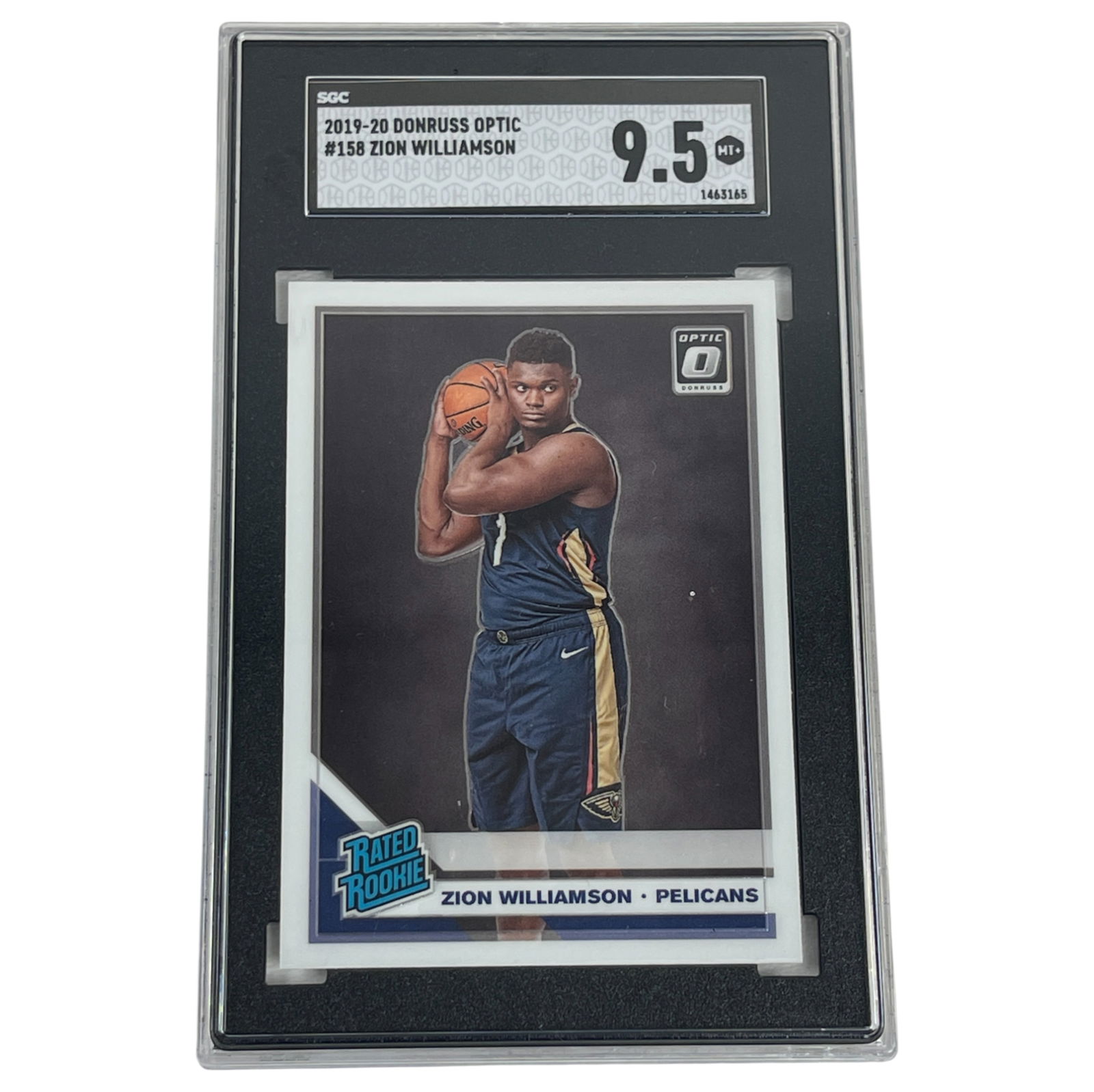 2019-2020 Donruss Optic Rookie Zion Williamson Beckett 9.5 Trading Card (1 of 5)