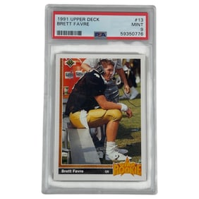 1991 Upper Deck Brett Farve Star Rookie #13 PSA 9 Football Card