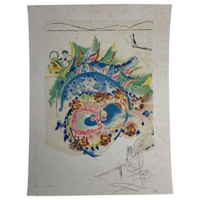 Salvador Dali - Color Lithograph from "Hawaii-California Suite" Signed and Numbered